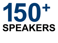 Statistics Graphic - 150+ Speakers