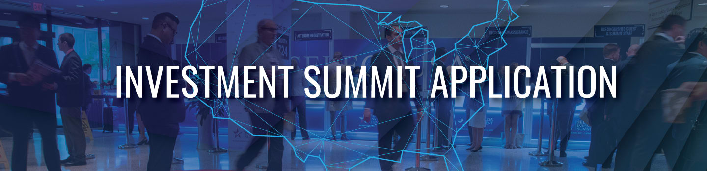 Investment Summit Application Banner Graphic