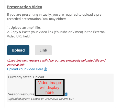 Presentation Upload Complete Screenshot