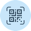 Badge QR code graphic