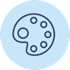 Fully branded badge graphic