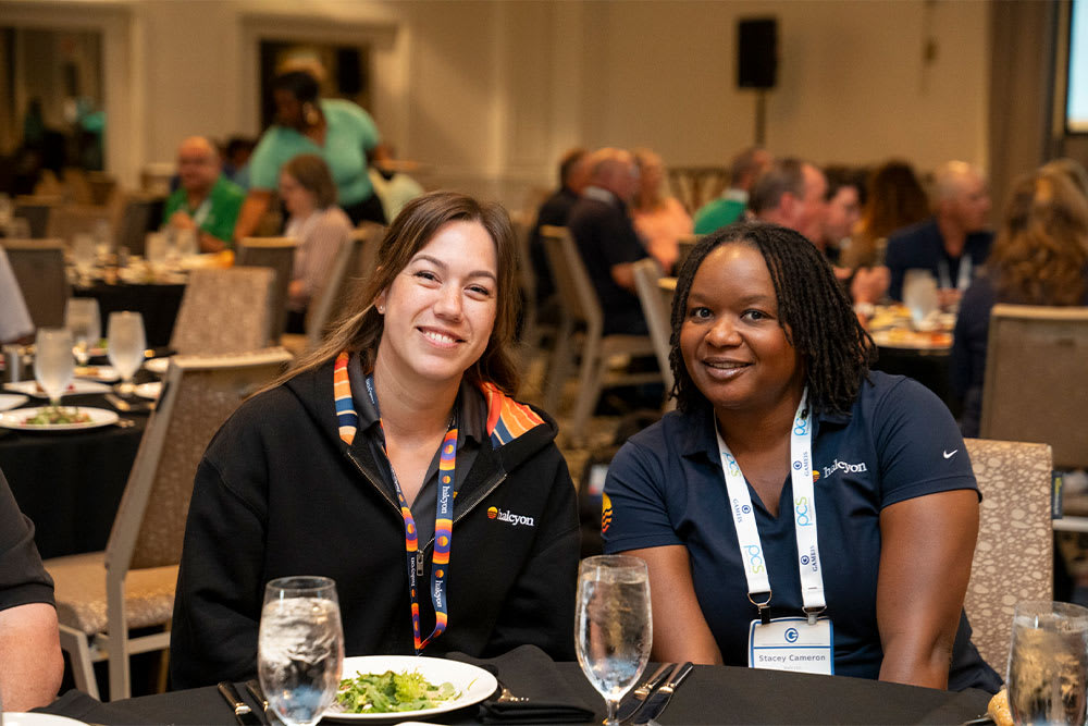 GAMEIS Conference attendees networking during a luncheon event in Savannah