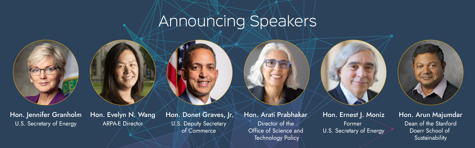 2023 ARPA-E Energy Innovation Summit Keynote Speakers Graphic